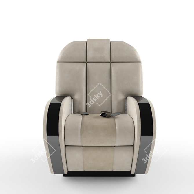 AeroShip Aircraft Seat 3D model image 1