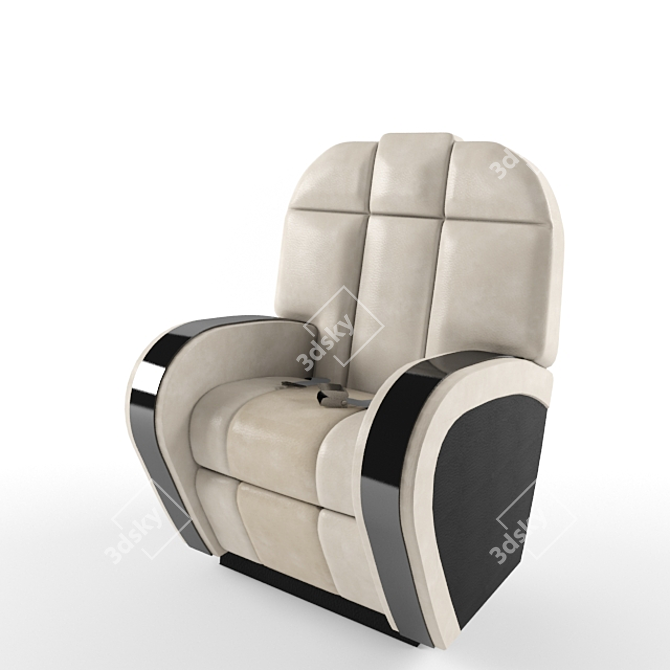 AeroShip Aircraft Seat 3D model image 2