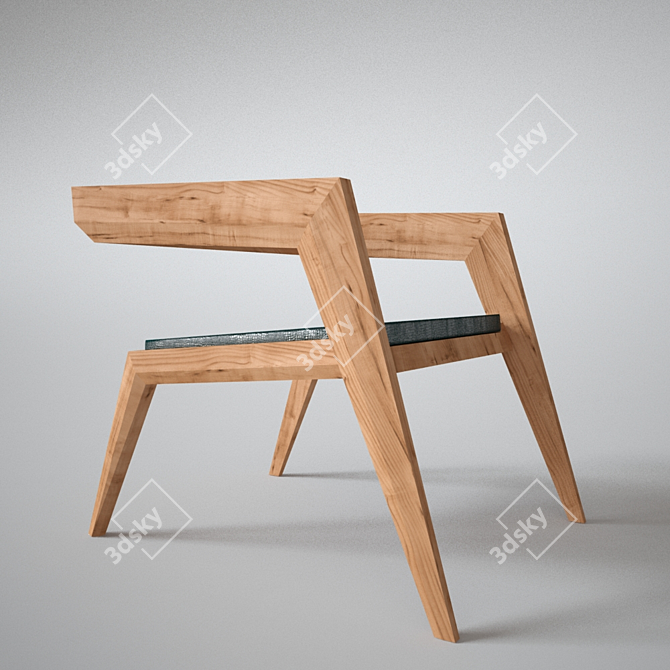 2R Avant-Garde Armchair: Sien Studio's Modern Masterpiece 3D model image 1