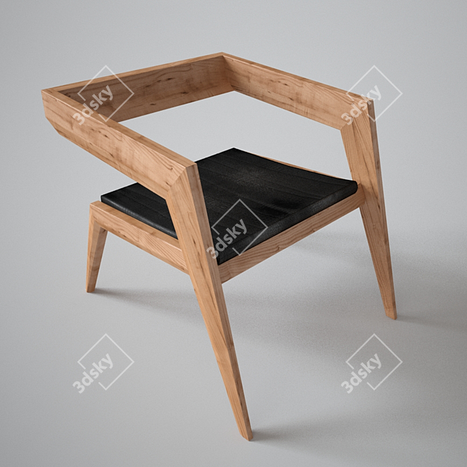 2R Avant-Garde Armchair: Sien Studio's Modern Masterpiece 3D model image 2