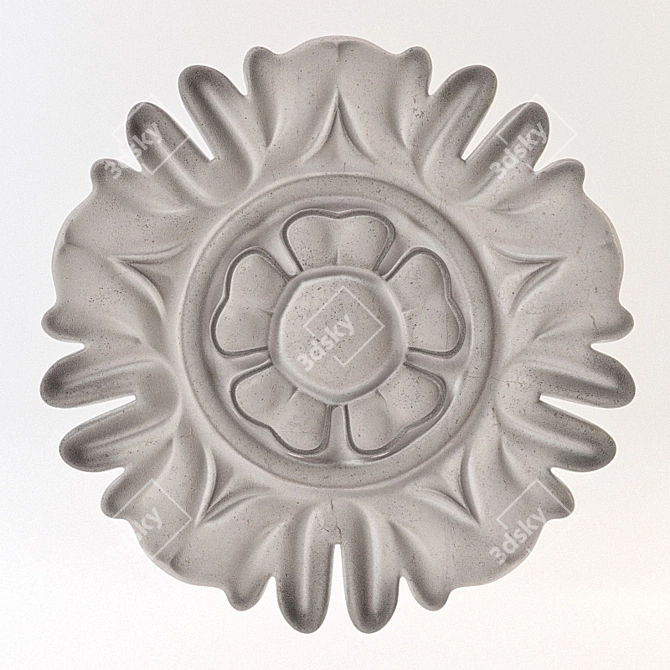 Classic Ornamental Rosette - 3D Model 3D model image 1