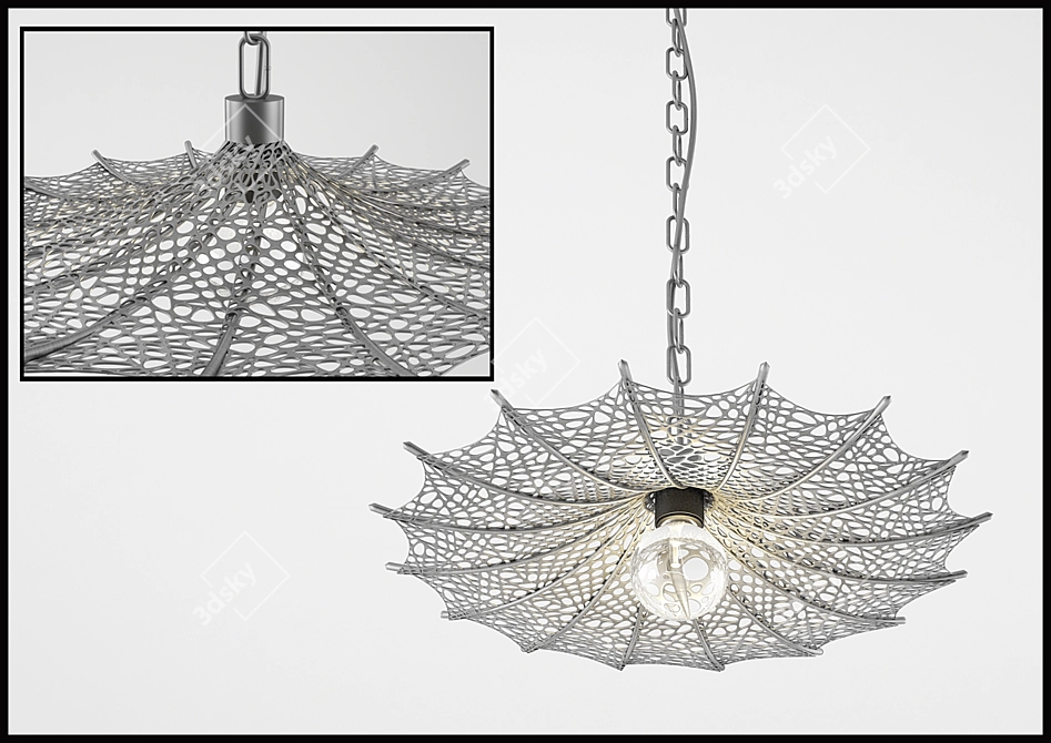 Sleek and Stylish Ceiling Light 3D model image 1