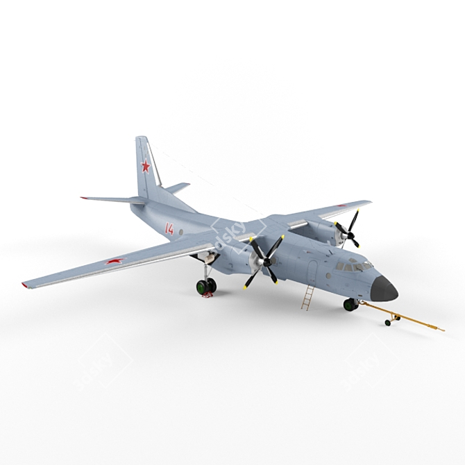 Soviet Military Transport Plane 3D model image 1