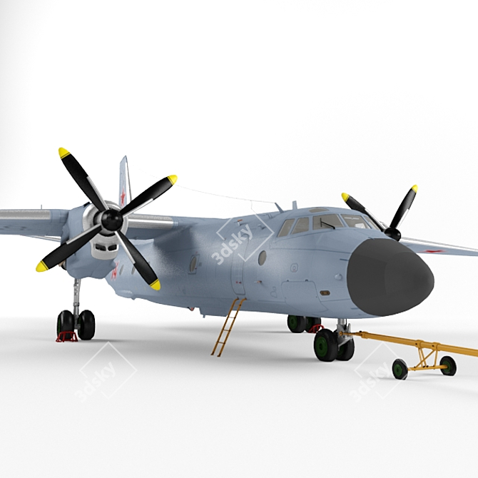 Soviet Military Transport Plane 3D model image 2