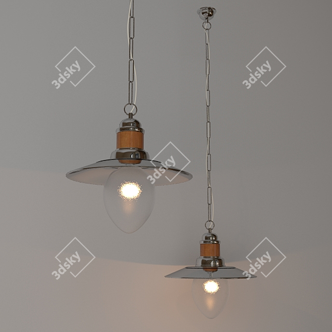 Maritime Inspired Lamp 3D model image 1