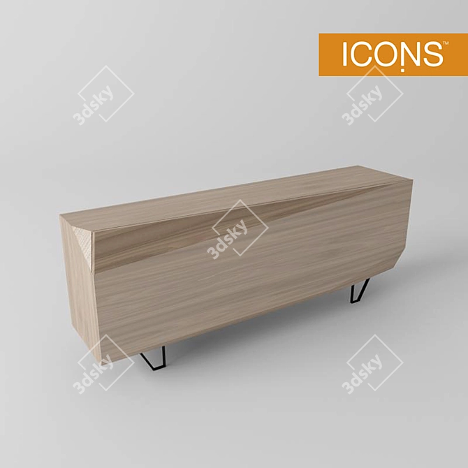 Franco Mario ICONS Edge Console Table 3D model image 2