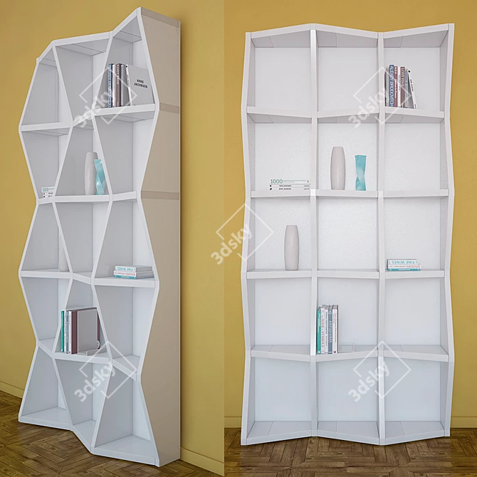 Customizable Shelf with Materials 3D model image 1