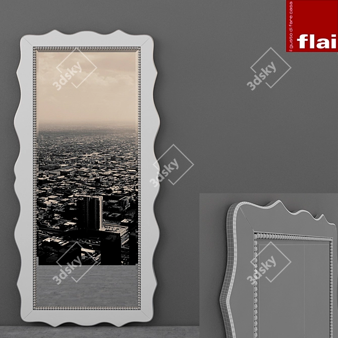 Reflected Elegance: "Flai" Mirrored Design 3D model image 1