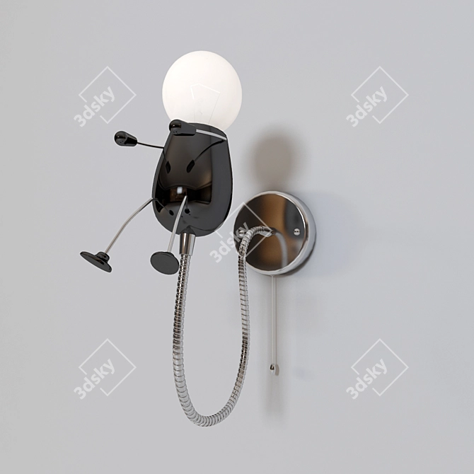 Odeon Kids Wall Sconce 3D model image 1