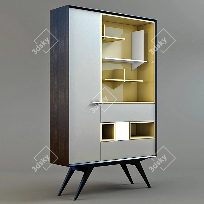 MEKRAN Vegas Wardrobe + Collection (Living Room) 3D model image 1