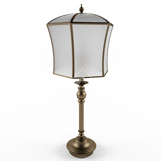 Chinese Table Lamp 3D model image 1