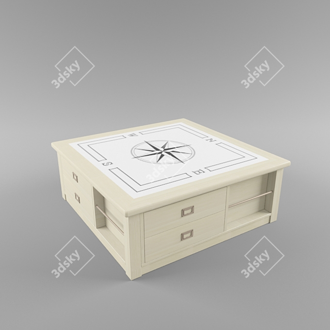 Elegant Caroti Table: Stylish and Functional 3D model image 1