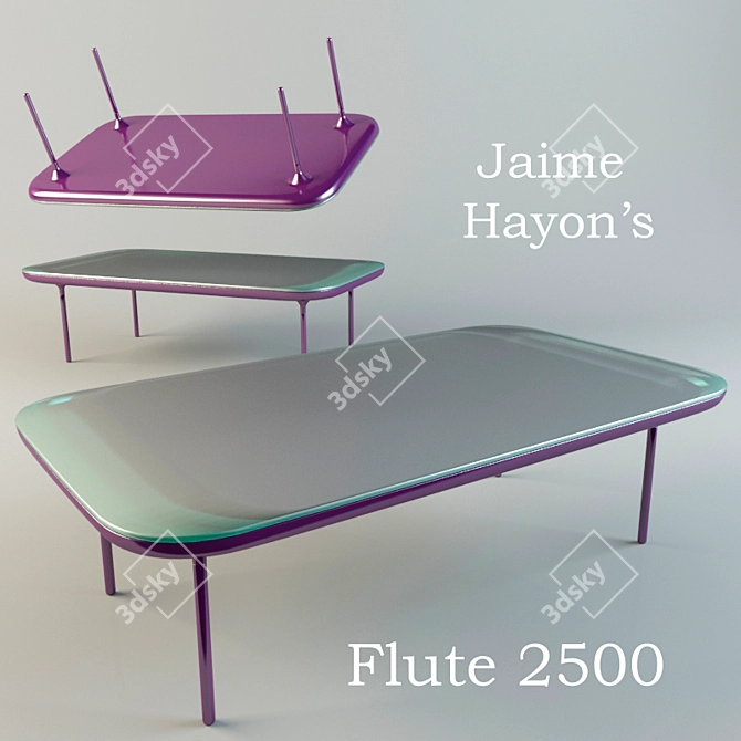 Elegant Harmony: Hayon's Flute 2500 3D model image 1