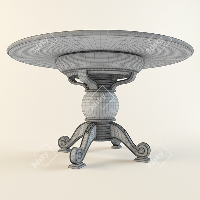 Classic Style Table 3D model image 2