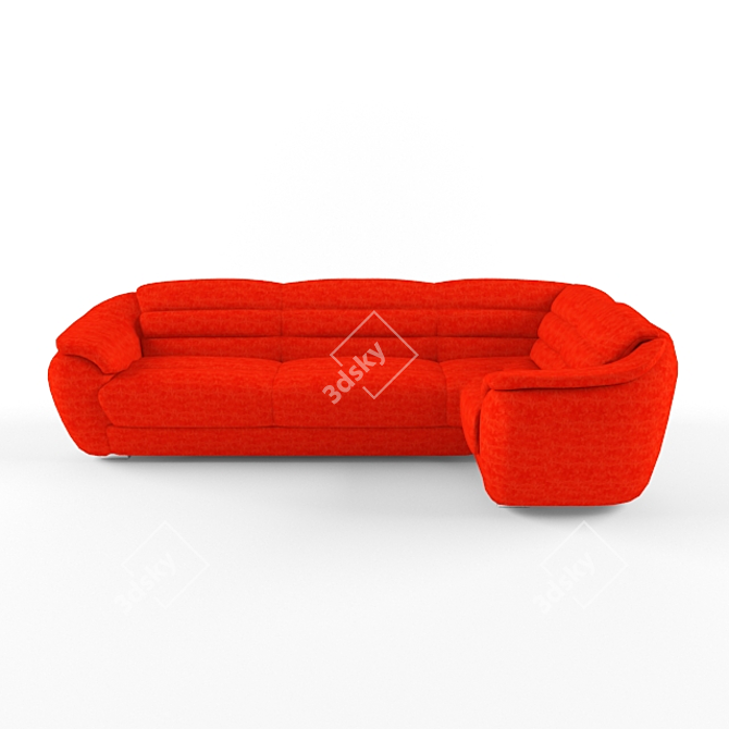 Cleveland Corner Sofa - Ultimate Comfort & Style 3D model image 1