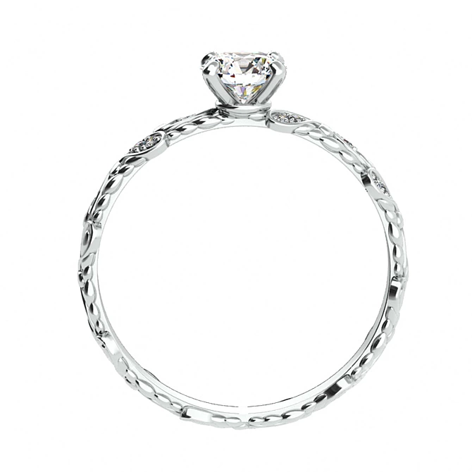 Eternal Love Diamond Ring 3D model image 3