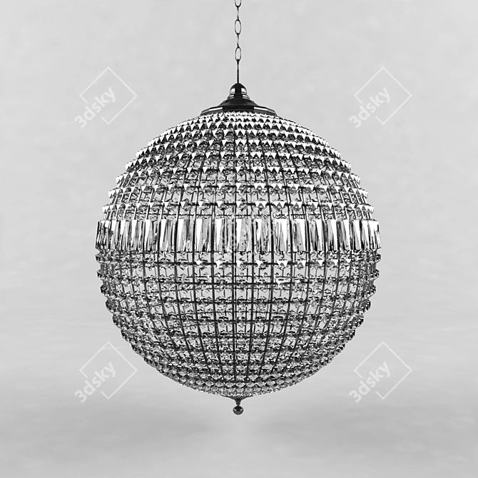 Eichholtz Chandelier: Elegant Statement Lighting 3D model image 2