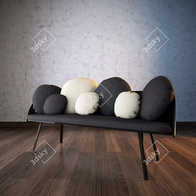 Cloud-Like Comfort: NUBILO Sofa 3D model image 1