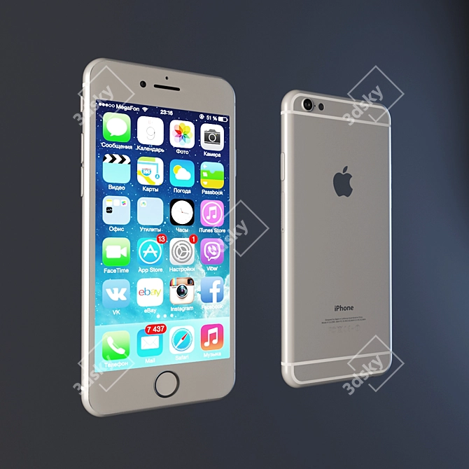 Apple iPhone 6 - Powerful & Compact 3D model image 1