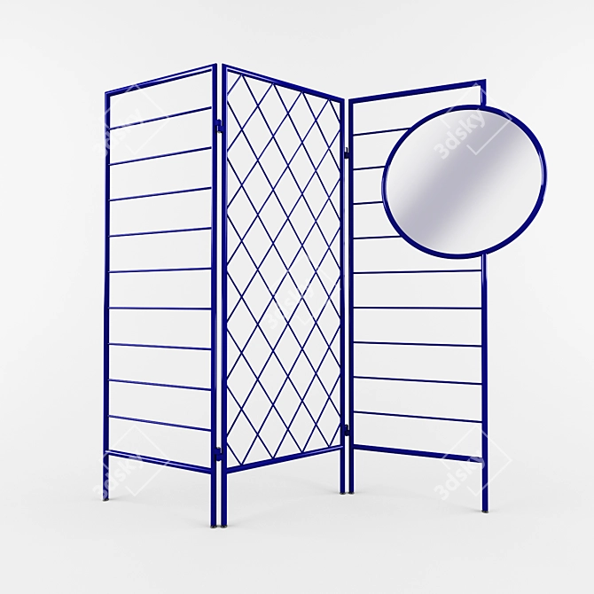 Elegant Room Divider 3D model image 1