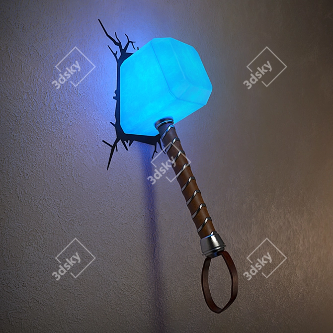 Marvelous Mjolnir 3D Lamp 3D model image 1