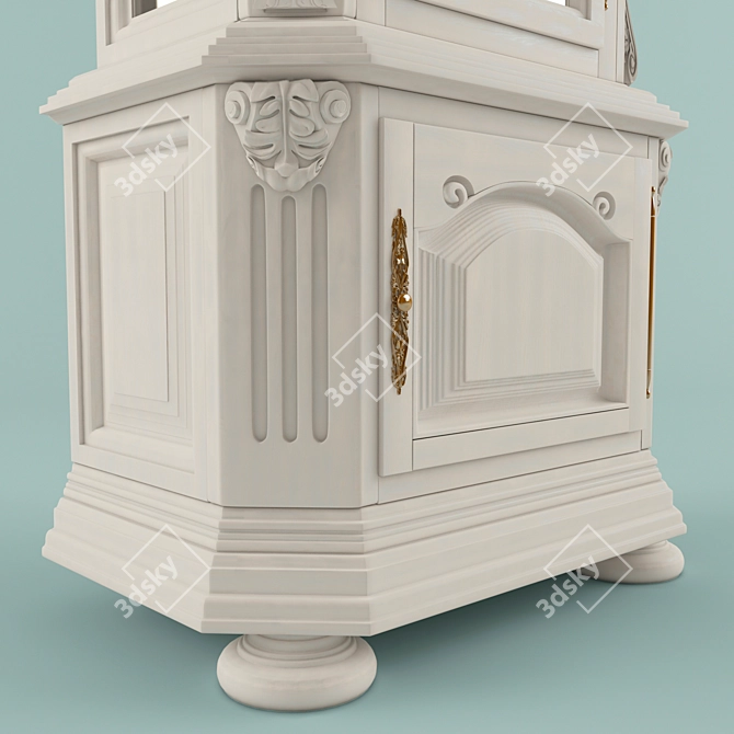 Versailles Oak Watch Case 95 3D model image 2