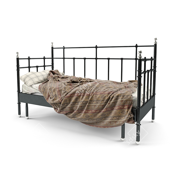 Modern Bed IKEA Svelvik 3D model image 1