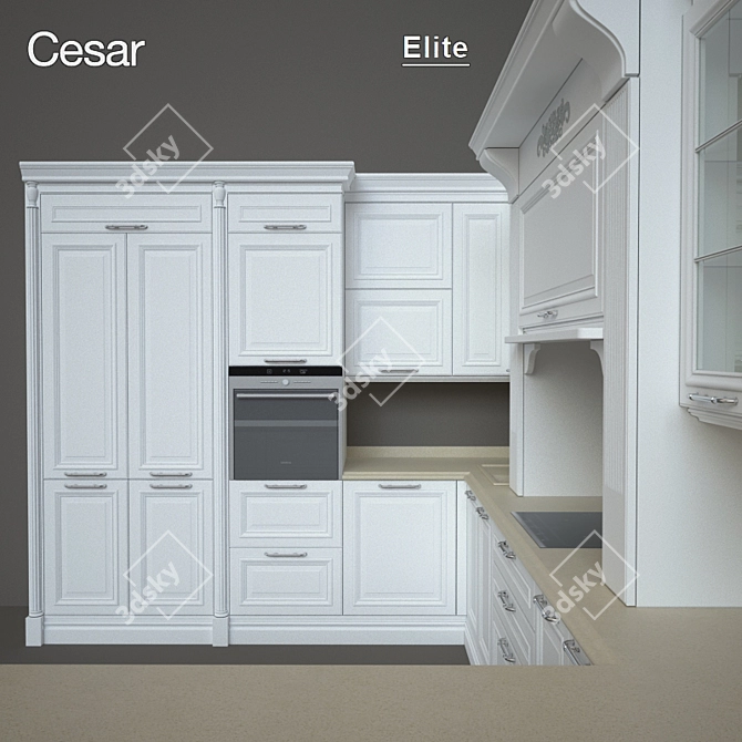 Elevate Your Kitchen with Cesar Elite 3D model image 2