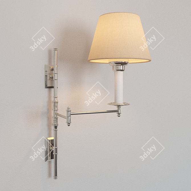 Dorchester Double Swing-Arm Sconce 3D model image 1