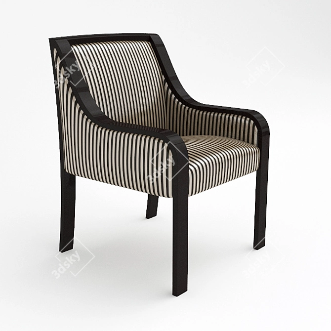 Ribbon Dining Armchair by J Robert Scott 3D model image 1