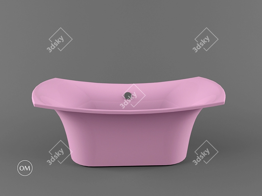 BEL CANTO 1800 - Luxury Freestanding Bathtub 3D model image 2