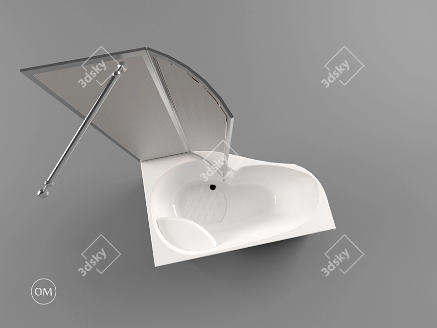 PAA MAMBO Elegant Freestanding Bathtub 3D model image 1