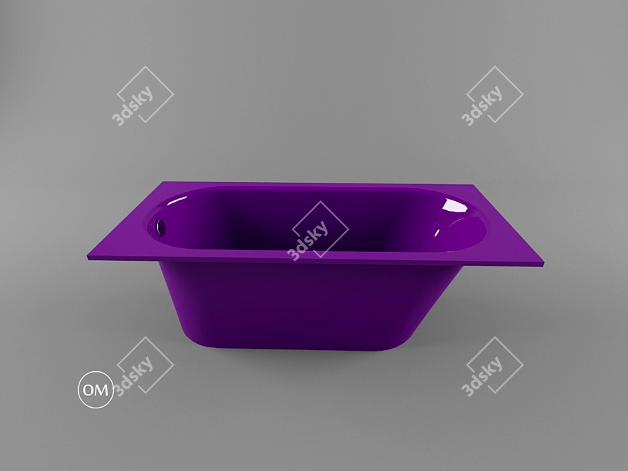 PAA VARIO LONG: Versatile and Spacious Bathtub 3D model image 2