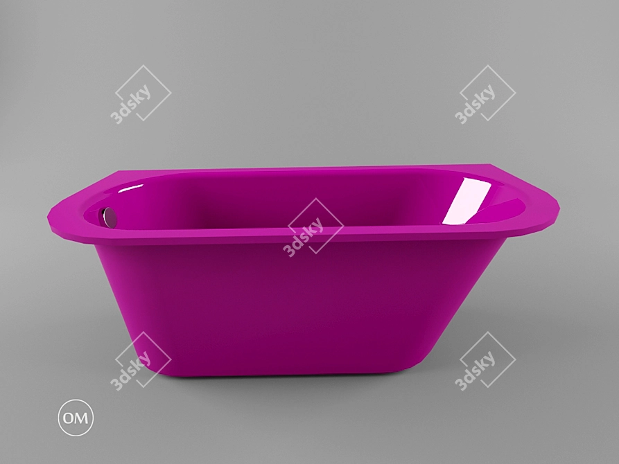 Luxurious VARIO LONG2 Soaking Tub 3D model image 2