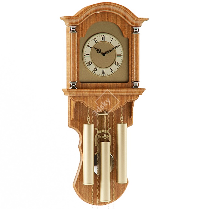 Timeless Wall Clock - 790x335x155 3D model image 1