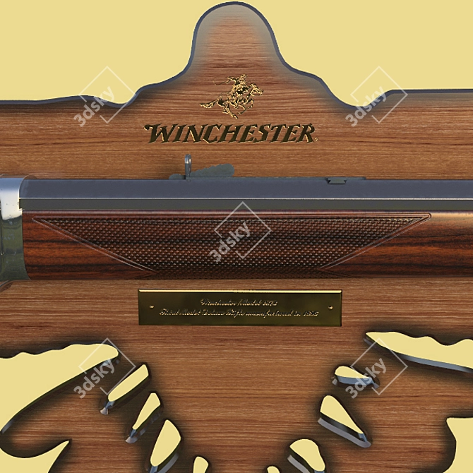 Vintage Winchester 1873: Authentic 1886 Model 3D model image 3