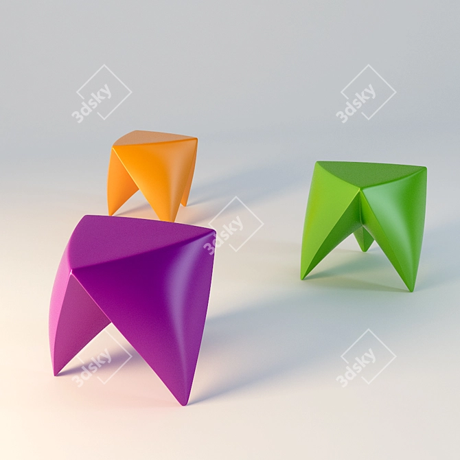 MR. LEM Stool & Table Combo 3D model image 3