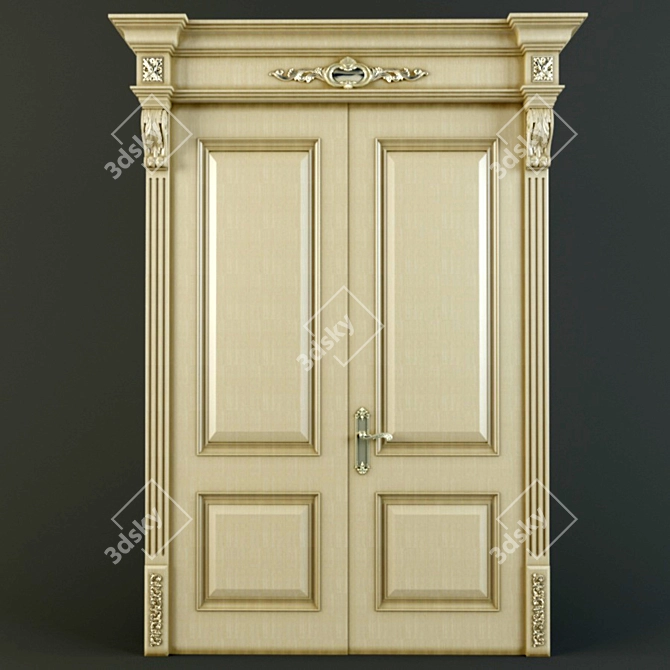 Beautiful Russian Door - стильные и прочные двери для вашего дома

Elegant Entry Door - эл 3D model image 1