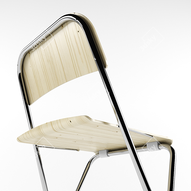 Franklin Folding Bar Stool 3D model image 2