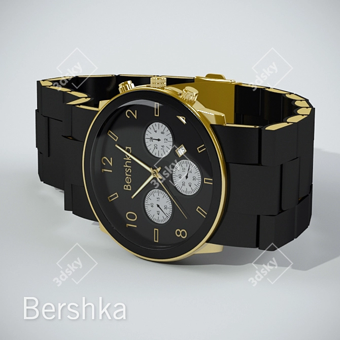 Trendy Bershka Watch: True Style 3D model image 1