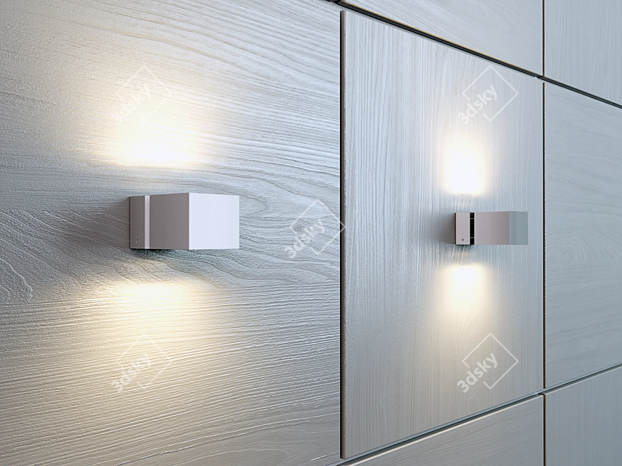 Title: Rebel Wall Sconce Duo 3D model image 3