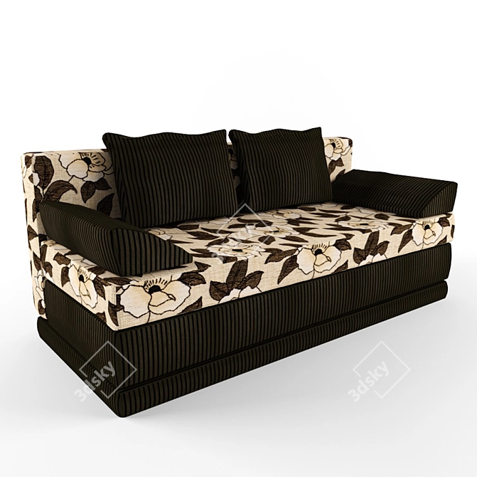 Comfy Kids Sofa 3D model image 1