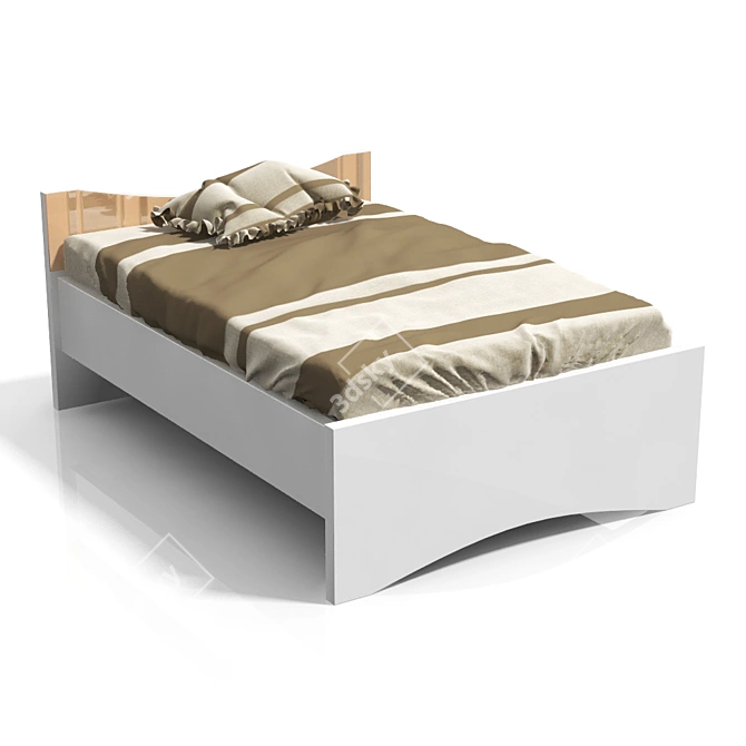 TATOO 140x200 Bed - Sleek and Stylish! 3D model image 2