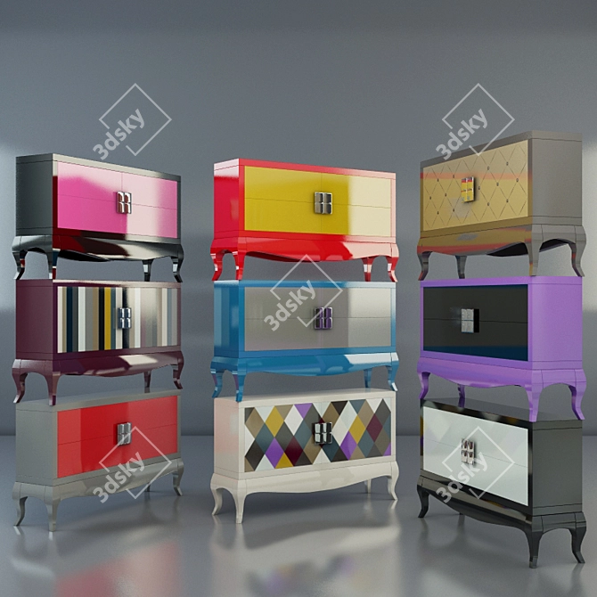 Quantum Ebanisteria Sideboard 3D model image 1