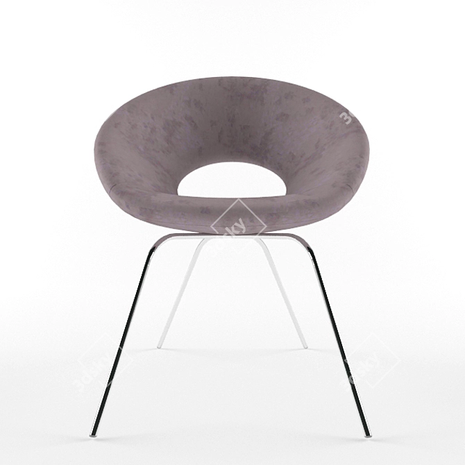 Elegant Ring Chair: Stylish and Comfortable 3D model image 3