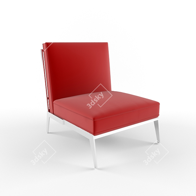 ErgoFold: Portable Folding Chair 3D model image 1