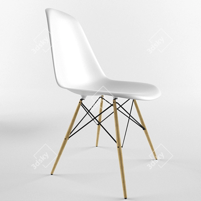 Elegant Eiffel Stuh: Iconic Design 3D model image 2