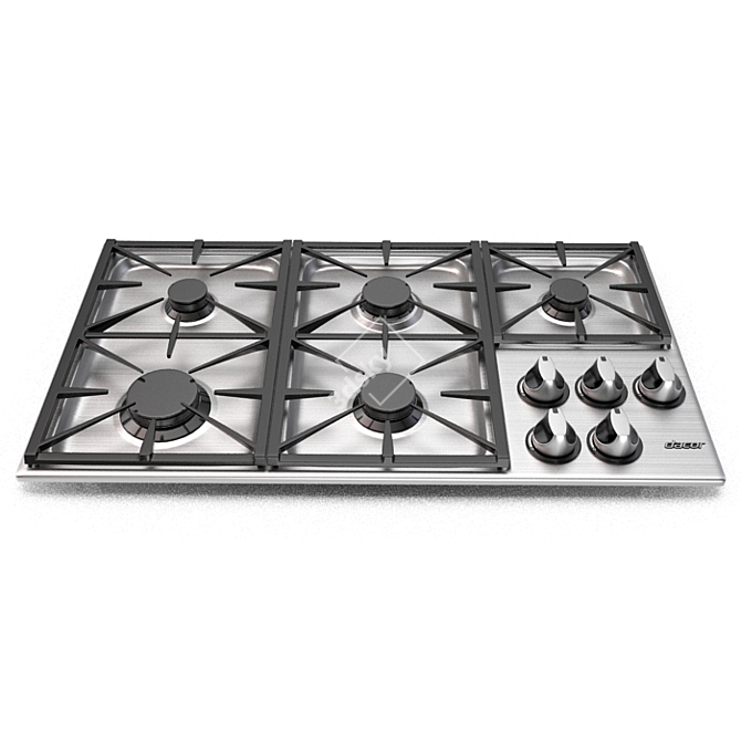 Dacor RGC365SNG Gas Stove: Effortless Cooking 3D model image 1