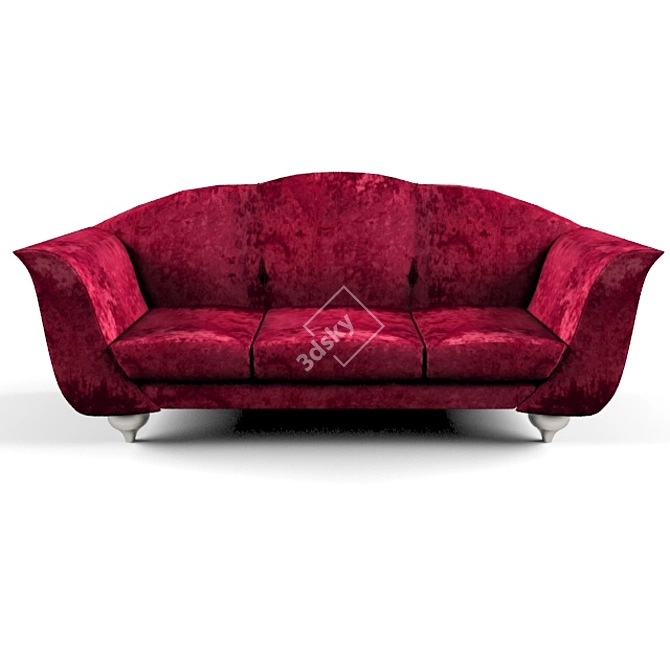 Sophisticated Italian Sofa 3D model image 2