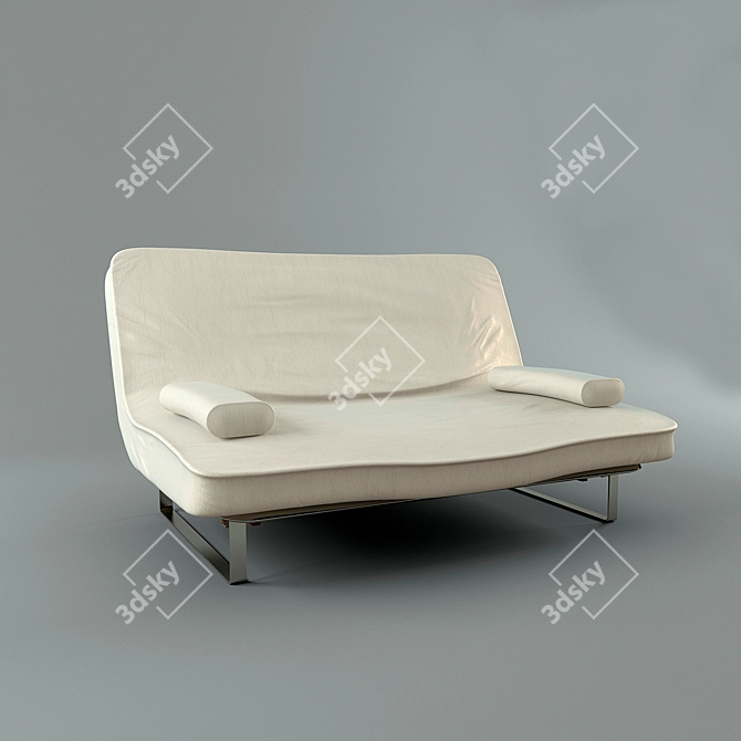 Modern Style Sofa with Materials, Textures, FBX - 2014 & 2012 Max Scene 3D model image 1